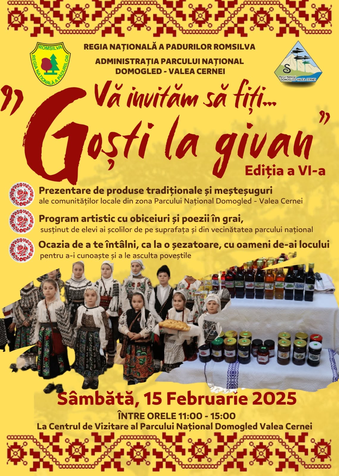 Afiș Goști la Givan — ediție anterioară